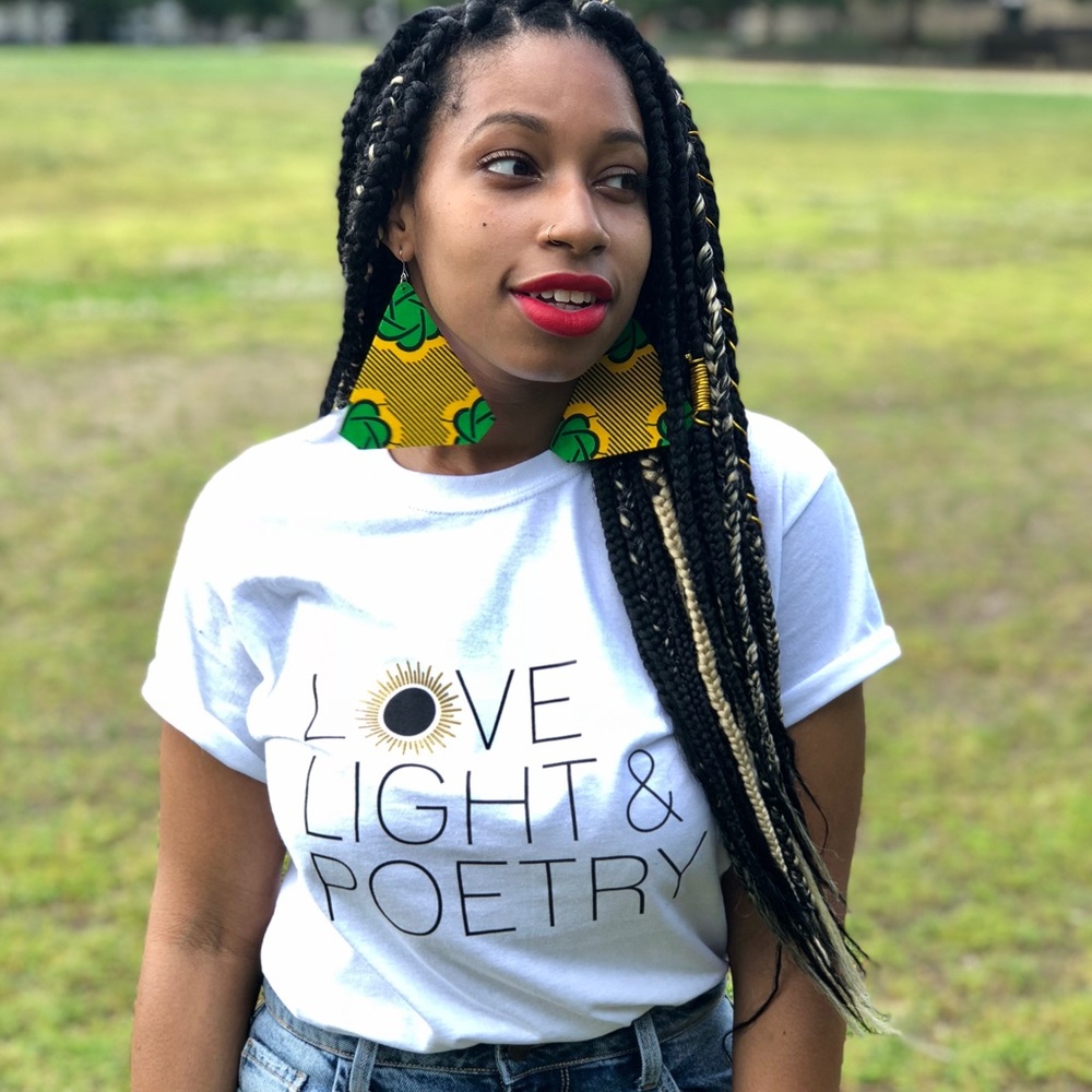 LOVE. LIGHT & POETRY White Tee
